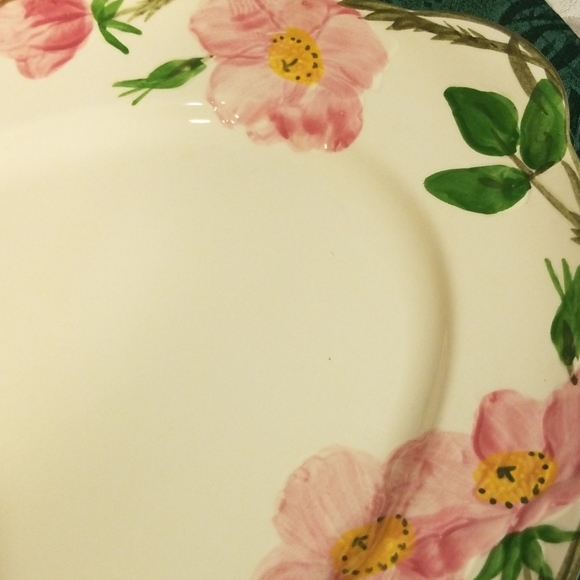 14" oval serving platter, Franciscan Desert Rose - Picture 6 of 7